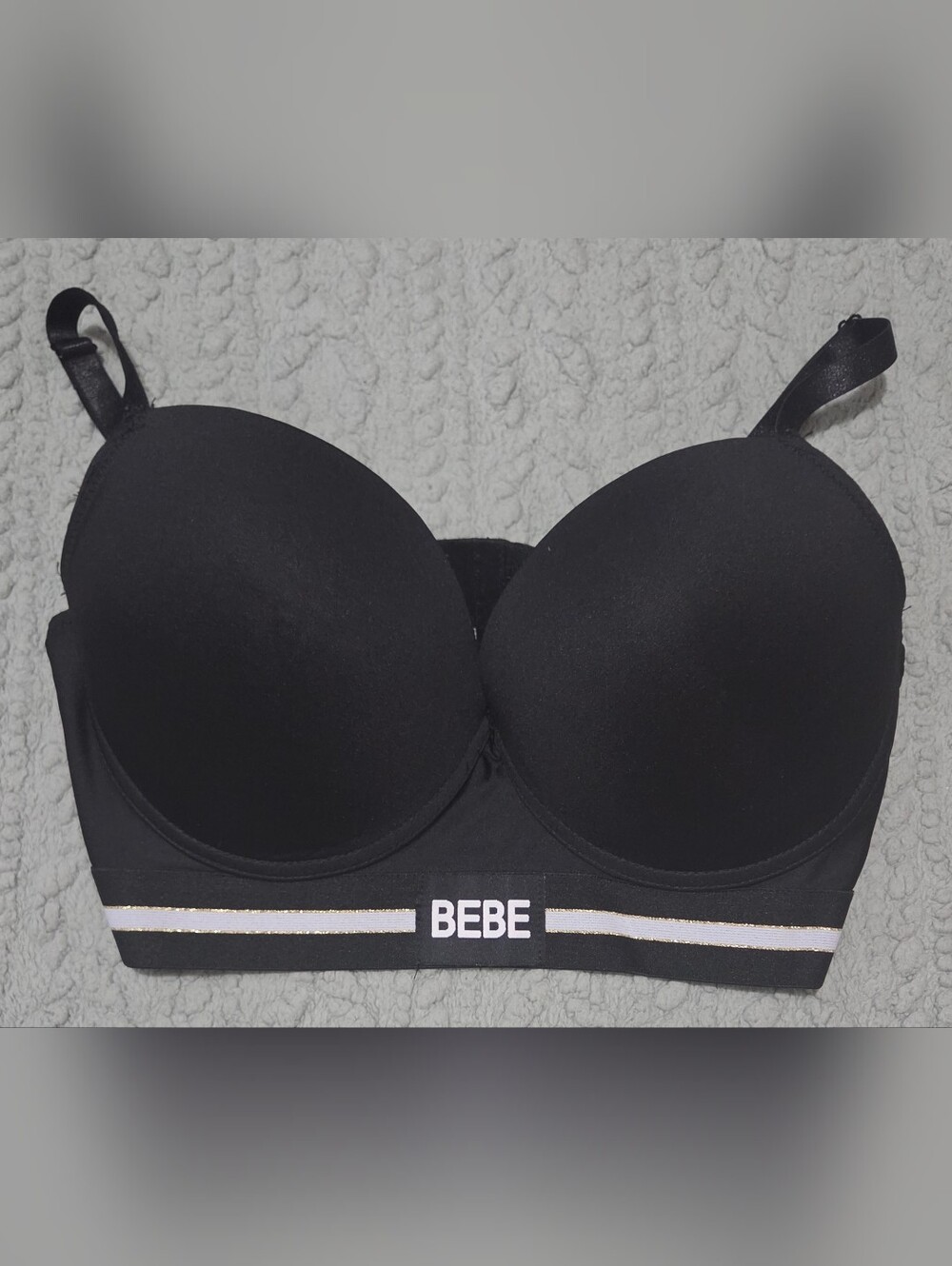 BEBE Black Strapless Push-Up Bra